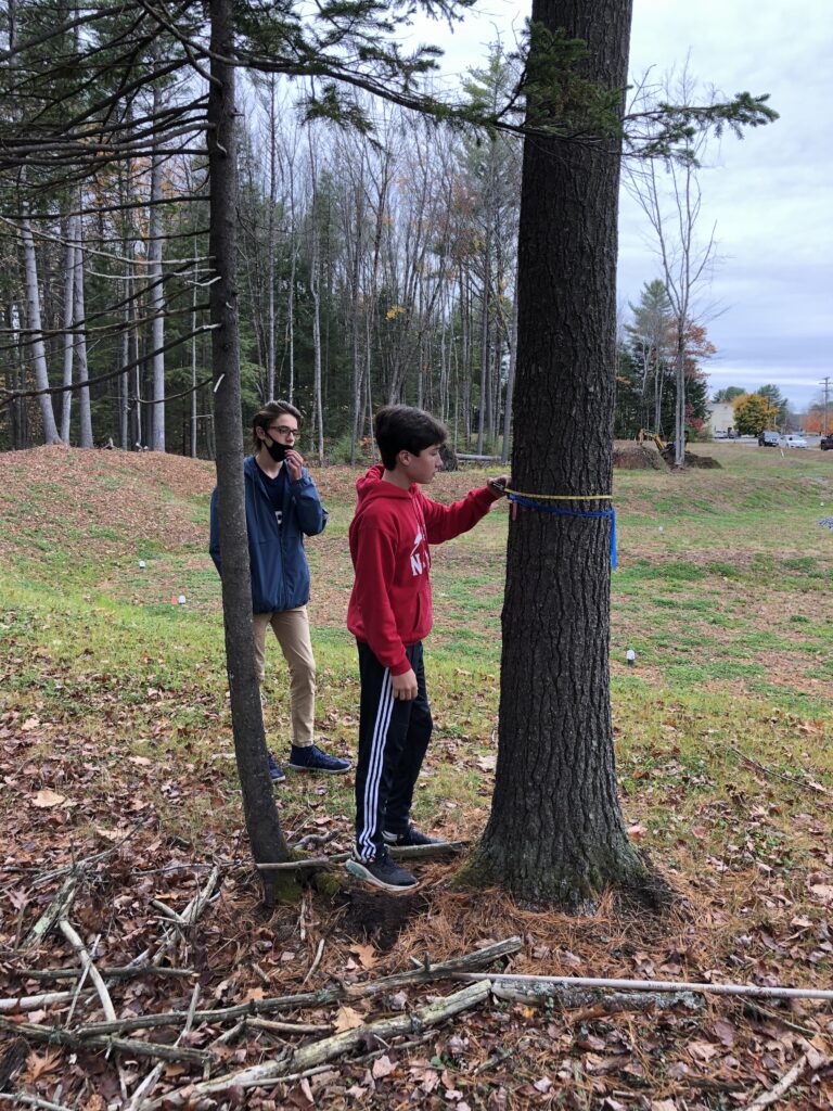 Mt. Ararat Students Use Maine TREE Protocols to Analyze Forest Growth